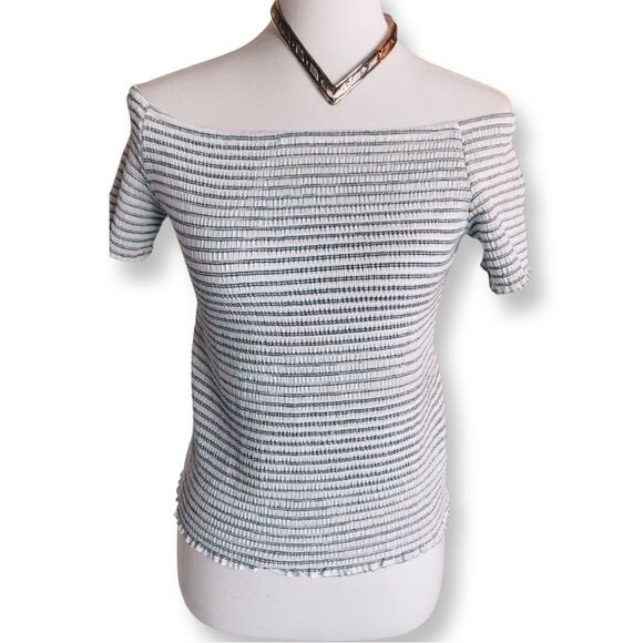 3 for $20 Art Class Stripe Stretchy Elastic Short Sleeve Shirt XL - Picture 1 of 8